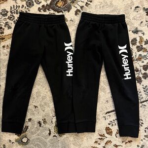 Hurley Kids Black Sweatpants with Logo